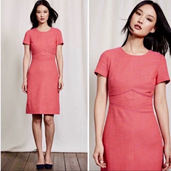 Boden Dresses & Skirts - Boden Sylvie 6L pink orange tweed midi dress